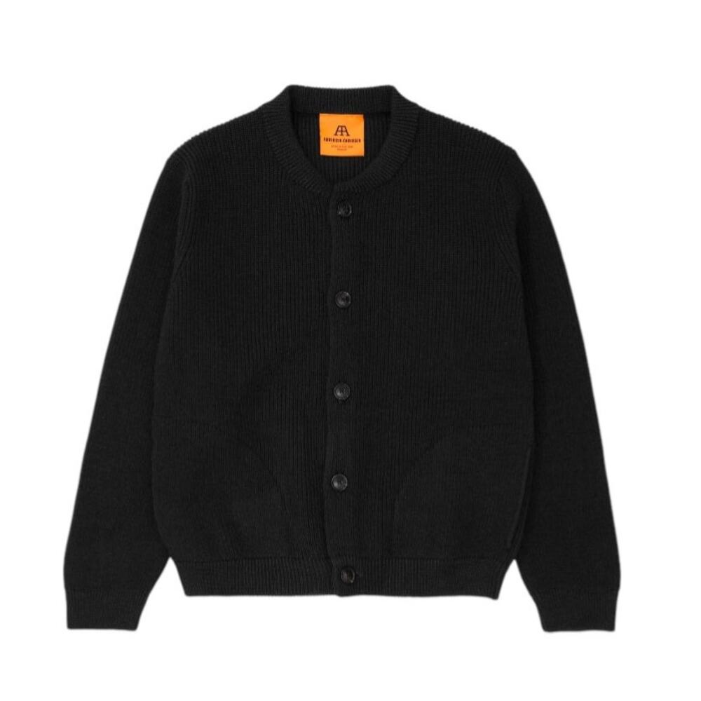 Black Button-Up “Skipper Jacket” Sweater - Unisex Sz M